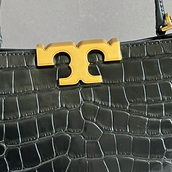 153271 - Tory Burch Eleanor Croc Embossed Satchel - Picture 2 of 13
